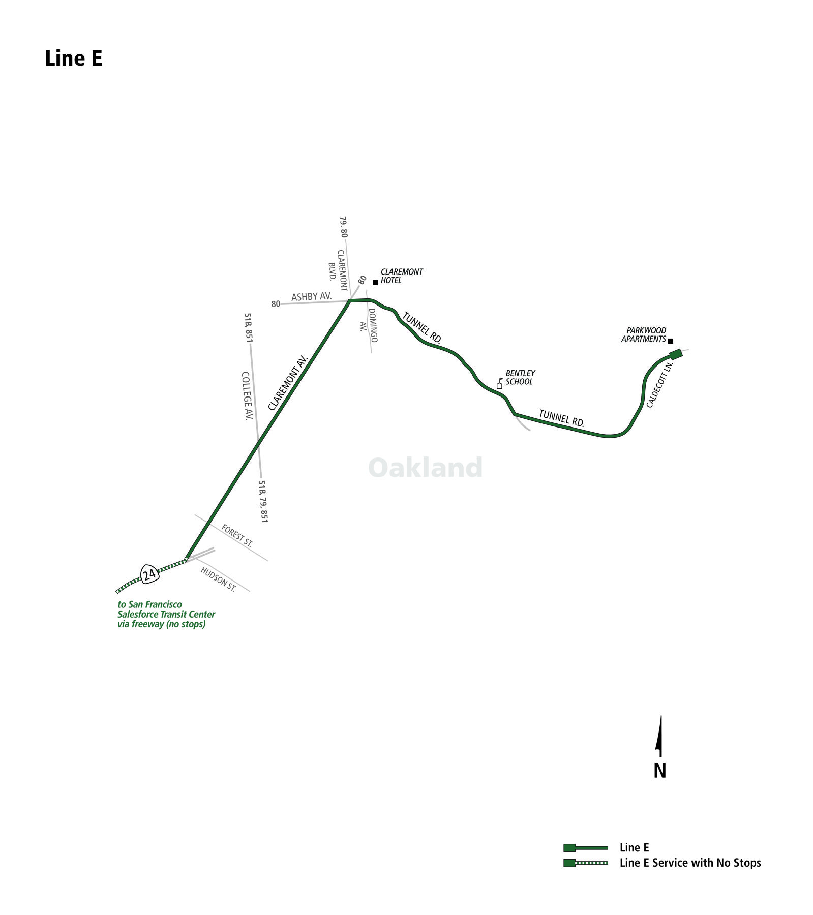 AC Transit System Map